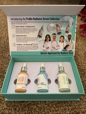 ProBio Radiance Serum Collection 3-Piece Vitamin C Peptide YouthBoost NEW